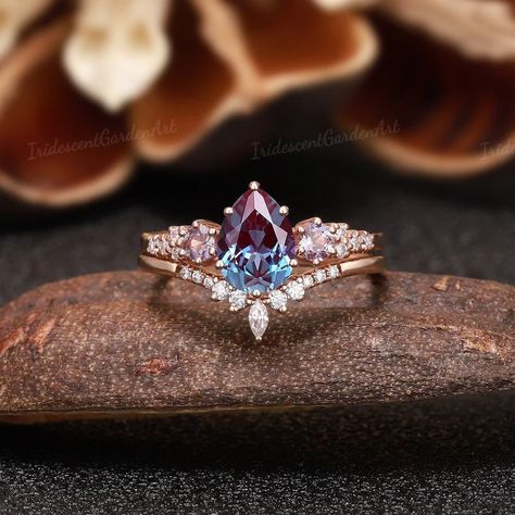 Alexandrite engagement ring