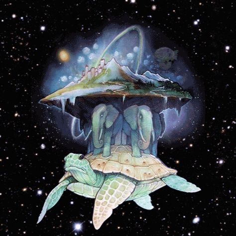 12 Things To Expect When You Start Reading "Discworld" Trippy Illusions, The Colour Of Magic, World Turtle, Terry Pratchett Discworld, Tripp Trapp, The Great, Hindu Mythology, Terry Pratchett, Color Magic