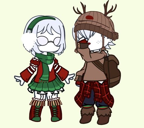 Imma try to do a challenge where every day of december i post new christmas outfits. motivation is back and ready! Gacha Life 2 Christmas Outfits, Winter Gacha Club Outfits, Christmas Gacha Club Outfits, Gacha Club Christmas, Gacha Winter Outfits, Gacha Club Christmas Outfits, Gacha Christmas Outfits, Christmas Outfit Ideas For Men, Christmas Tree Couple