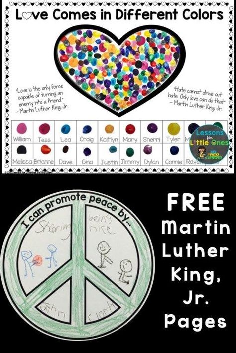 Favorite Martin Luther King, Jr. Activities & Free Printables - Lessons for Little Ones by Tina O'Block Martin Luther King Jr Crafts, Mlk Crafts, Martin Luther King Activities, Mlk Activities, Martin Luther King Jr Activities, Mlk Jr Day, O Block, King Craft, Mlk Jr