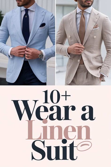 10 Stylish Ways to Wear a Linen Suit

Linen suits are perfect for warm days and special occasions. Check out these stylish ways to rock yours! From beach weddings to casual brunches you can dress it up or down. Pair with fun accessories like sandals hats and sunglasses for a fresh summer vibe that stands out! https://fabricerie.com/wear-a-linen-suit Blue Linen Suit, Linen Pants Suit, Beachside Wedding, Woven Leather Sandals, White Linen Shirt, Linen Suits, Brown Leather Loafers, Fun Accessories, Ageless Style