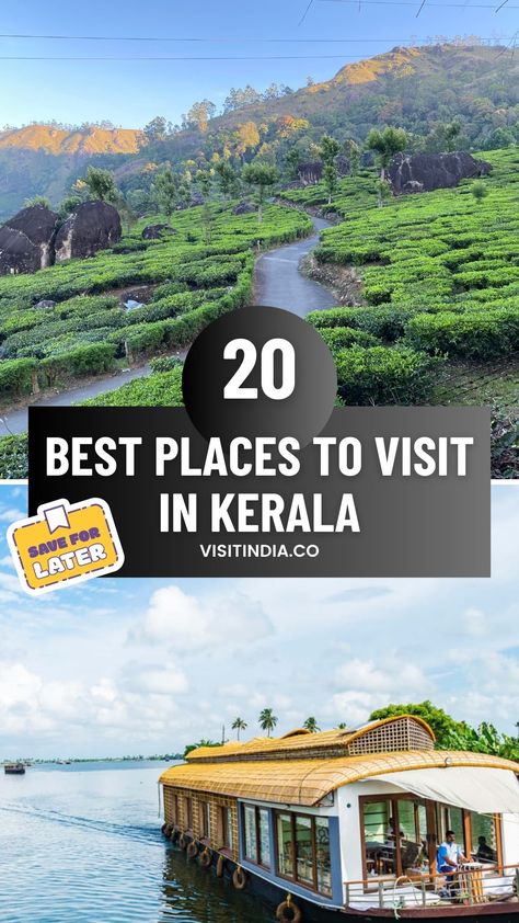 Best Tourist Places to Visit in Kerala | Kerala Tourism Kerala Tourism Places To Visit, Places To Visit In Kerala, Kerala Places, Kerala Travel, College Tour, 3 Days Trip, Visit Places, Kerala Tourism, Western Ghats