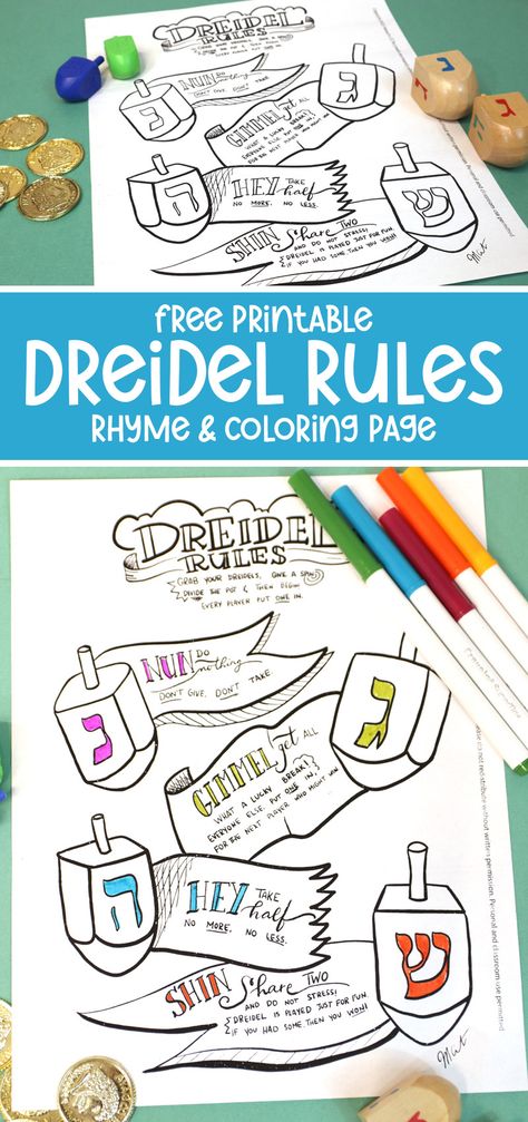 Dreidel Template Free Printable, Dreidel Activities Preschool, How To Make A Dreidel, Hanukkah Activities, Hanukkah Printables, Dreidel Crafts For Kids, Hannukah Activities, Dreidel Craft, Coloring Birthday Cards