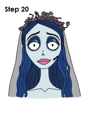 Maggot From Corpse Bride, Corpse Bride Images, Corpse Bride Pumpkin Painting, Corpse Bride Drawing Easy, The Corpse Bride Emily, Corpse Bride Drawing, Tim Burton's Corpse Bride, Corpse Bride Tattoo, Corpse Bride Emily