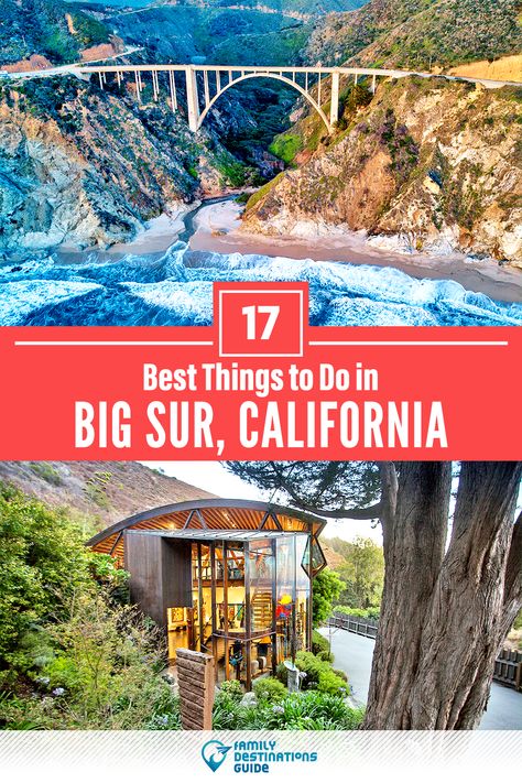 Want to see the most incredible things to do in Big Sur, CA? We’re FamilyDestinationsGuide, and we’re here to help: From unique activities to the coolest spots to check out, discover the BEST things to do in Big Sur, California - so you get memories that last a lifetime! #bigsur #bigsurthingstodo #bigsuractivities #bigsurplacestogo Things To Do In Big Sur, Bixby Creek Bridge, California Getaways, Pfeiffer Beach, Bixby Bridge, Creek Bridge, Mcway Falls, Beautiful California, Monterey California