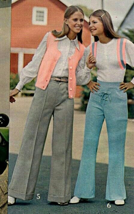 1960s Jeans, 1970s Fashion Women, 1970s Women, Outfit For Women, Jeans Outfit, Jean Outfits, 1970s, 1960s, Women's Fashion