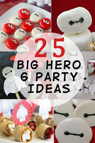 6 Birthday Party Ideas, Big Hero 6 Party, Big Hero 6 Birthday, 6 Birthday Party, Dessert Sushi, Brain Craft, Family Dinner Night, Sheriff Callie, The Little Drummer Boy