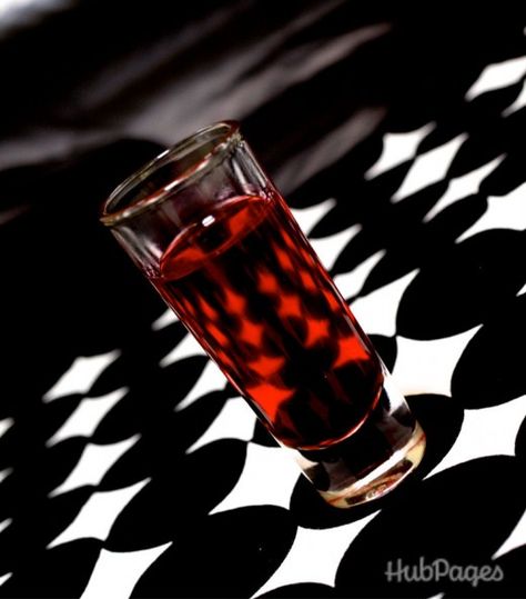 Or try this spooky Halloween tequila shot, the Blood Bath. Easy Halloween Shots Alcohol, Shooters Alcohol Recipes, Halloween Party Drinks Alcohol, Halloween Shooters, Halloween Alcohol, Halloween Jello Shots, Shooter Recipes, Halloween Shots, Halloween Party Drinks