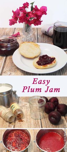 Plum Jam | 2 Cookin' Mamas Over ripe plums? No problem! A sweet & delicious jam that is so easy to make you'll wonder why you never made it before now. #recipe #jam Plum Jam Without Pectin, Jam Without Pectin, Plum Recipes, Canning Ideas, Gluten Free Sides, Plum Jam, How To Make Jam, Jams & Jellies, Jam Recipes