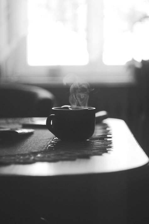 A Few of My Favorite Things | Gettin' My Healthy On Dark Table, Table Room, Home Window, Coffee Photography, Black And White Aesthetic, White Picture, Cup Coffee, Black And White Pictures, Arabic Words