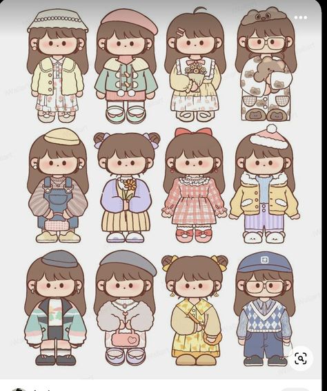 Kawai Sticker Ideas, Kawaii Labels, Cute Stickers Printable Kawaii Stamps, Kawaii Girl Stickers, Vintage Aesthetic Stickers Printables, Collage Photo Frame Design, Cute Small Drawings, Sticker Design Inspiration