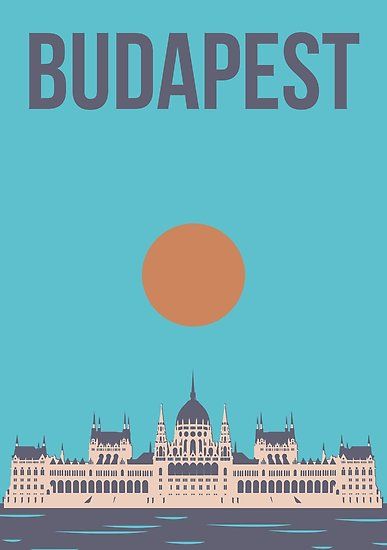 Budapest Illustration, Budapest Art, Budapest Poster, Budapest City, Assouline Books, Visit Budapest, Budapest Travel, Famous Monuments, Travel Art Print