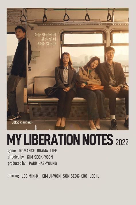 kdrama minimalist polaroid poster by @febraez Rom Com Kdramas To Watch, My Liberation Notes Poster, Kdrama Poster Aesthetic, Kdramas Posters, Kdrama Movies, Kdrama Posters, Kdrama List, My Liberation Notes, Liberation Notes