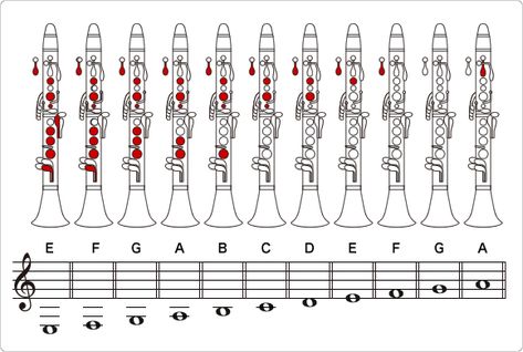 How to Play the Clarinet：How to play a clarinet - Musical Instrument Guide - Yamaha Corporation Saxophone Notes, Saxophone Fingering Chart, Tenor Saxophone Sheet Music, Popular Piano Sheet Music, Alto Saxophone Sheet Music, Clarinet Music, Clarinet Sheet Music, Jazz Sheet Music, Music Curriculum