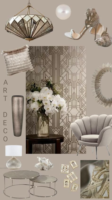 Art Deco Glamour Interior, Great Gatsby Bedroom Ideas, The Great Gatsby Interior, Great Gatsby Home Decor, Great Gatsby Bedroom, Roaring 20s Interior Design, Gatsby Interior, Great Gatsby Interior Design, Gatsby Room