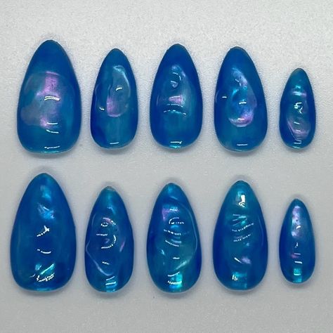 Frutiger Aero Nails, 2000s Nail Art, 2000s Nails, 90s Nails, Euphoria Nails, Frutiger Aero, Nail Sets, Clean Nails, Birthday Nails