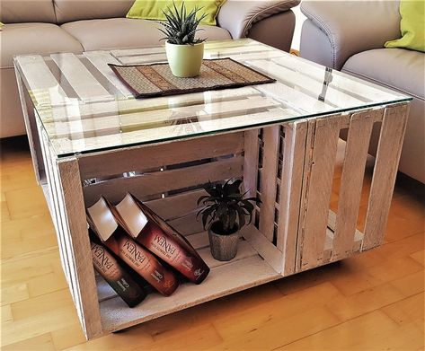 Wine crate decor