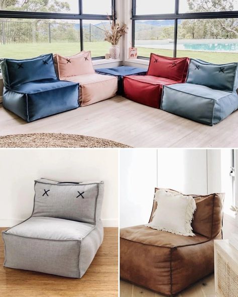 Beanbag Lounge Chair, Diy Lovesac Bean Bags, Diy Toga, Diy Bean Bag, Bean Bag Seats, Textiles Inspiration, Baby Bean Bag, Bean Bag Couch, Bean Bag Lounger