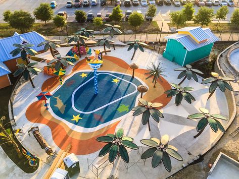 Desny Land, Playground Idea, Beach Playground, Rubber Playground, Children Swimming Pool, Water Playground, Creative Playground, Splash Park, Beach Play