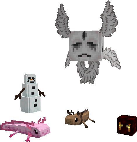 Gray's Mob Overhaul Minecraft Texture Pack Minecraft Mob Redesign, Mc Texture Pack, Minecraft Mobs As Cats, Custom Minecraft Mobs, Minecraft Texture Pack Aesthetic, Aesthetic Minecraft Mods, Minecraft Mobs Ideas, Minecraft Skin Ideas, Cute Minecraft Skins