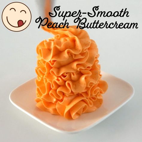 Cupcake Savvy - How To Make A Velvety Buttercream With REAL Peaches! Peach Icing Recipe, Peach Frosting Recipe, Peach Buttercream Frosting, Peach Buttercream, Cupcake Savvy, Holiday Bakes, Buttercream Icing Recipe, Cupcakes Icing, Buttercream Piping