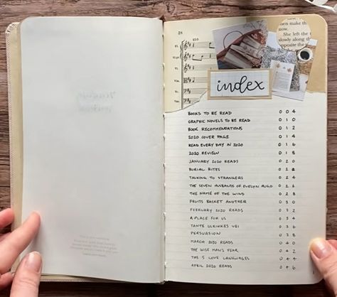 Reading Journal Setup Ideas, Lenanorah Journal, Reading Journal Set Up, Bookish Activities, Messy Journaling, Reading Book Journal Ideas, Chaos Journal, Reading Journal Cover Page, Bujo Reading