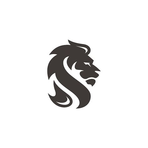 Lion Face Silhouette, Lion Design Logo, Lion Icon Logo, Lion Logo Design Graphics, Lion Face Logo, Lion Vector Art, Leo Logo, Lion Logo Design, Hair Silhouette