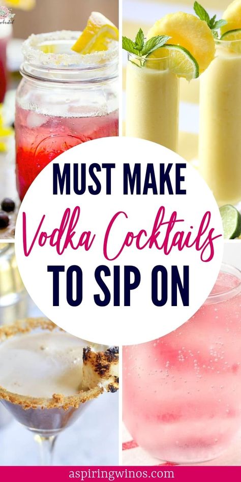 Good Vodka Cocktails to drink with friends this weekend| Fun party cocktail ideas that use vodka | Vodka Flavors | Vodka Cocktails | The Best Vodka Cocktails | Vodka Concoctions| #cocktails #vodka #recipe Vodka Cocktails For A Crowd, Guava Cocktail Recipes, Winter Vodka Cocktails, Vodka Flavors, Best Vodka Cocktails, Simple Cocktails, Cocktails Vodka, Best Vodka, Vodka Cocktails Easy