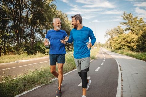 Exercise after 50 can (but doesn't have to) look a lot like exercise at 20, 30 or 40. Science shows how to fit your workouts to your fitness level, not a number. Stretching Exercise, Seated Exercises, American Healthcare, Low Impact Cardio, Plyometric Workout, First Marathon, Power Training, Improve Heart Health, Recovery Workout