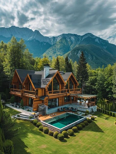 Log Cabin Time Luxurious Log Cabins, Large Log Cabin, Log Cabin Mansions Dream Homes, Log Cabin Mansion Exterior, Log Home, Log Cabin Mansions, Cabin Mansion, Log Cabin House, Big Cabin