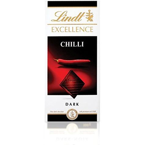 Lindt  Excellence  Dark Chilli  100g Pack of 5 -- Check out this great product. Chocolate Chili, Dark Chocolate Candy, Lindt Chocolate, Cocoa Chocolate, Premium Chocolate, Dark Chocolate Bar, Chocolate Candy Bar, Spicy Chili, Gourmet Chocolate