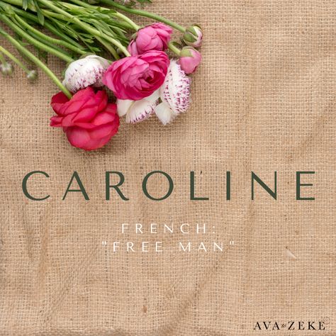 Caroline Name Aesthetic, Caroline Name, Free Baby Clothes, Paper Art Projects, Sweet Caroline, Name Wallpaper, Newborn Sets, Common Themes, Expecting Baby