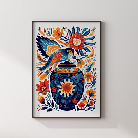 Unframed Mexican Pattern Wall Art Print Check out the complete Mexican wall art collection: https://www.etsy.com/uk/shop/ARTVENA?ref=seller-platform-mcnav&section_id=43337349 ABOUT THE PRINT Our high quality wall art prints are an excellent way to enhance the visual appeal of any room. They are made with premium materials and state-of-the-art printing technology to ensure sharp details, vivid colors, and a long-lasting finish. These prints come in a variety of styles, from modern and abstract to traditional and classic, making it easy to find one that fits your decor. They are also available in different sizes, allowing you to choose the perfect fit for your wall space. High quality wall art prints are an investment in your home's decor, providing an eye-catching focal point that will endu