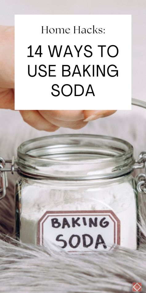 Learn 14 practical ways to use baking soda around the house. Ideal for your home hacks collection, these tips will show you how to make the most of baking soda for cleaning and deodorizing. Save this pin and click for detailed instructions on uses for baking soda and homemade cleaning solutions. Enjoy a cleaner home with these handy hacks. How To Make Baking Soda, How To Clean With Baking Soda, Baking Soda For Cleaning, Baking Soda Cleaning Hacks, Baking Soda Hacks, Cooking Zoodles, Drinking Baking Soda, What Is Baking Soda, Baking Soda Cleaner