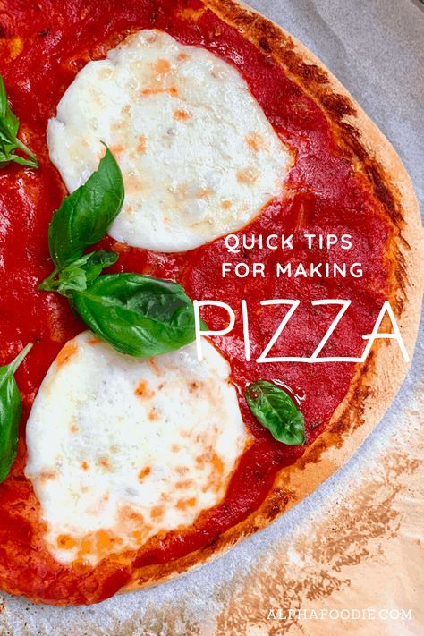 A delicious homemade Neapolitan Pizza marinara style - with a homemade authentic Italian pizza dough recipe, tomato sauce, garlic and olive oil. Garlic And Olive Oil, Pizza Marinara, Big Pizza, Italian Pizza Dough Recipe, Neapolitan Pizza, Recipe Tomato, Homemade Chips, Authentic Italian Pizza, Pizza Dough Recipe