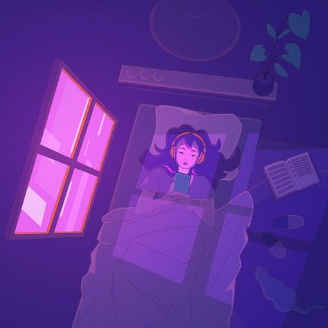 Lo Fi Aesthetic, Lo-fi Aesthetic, Vector Gradient, Lo Fi, Vector Illustrations, Purple Aesthetic, The Window, Premium Vector, Graphic Resources