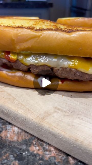 Chad Sapieha on Instagram: "Burger dogs

Ingredients:
-500g (~1 lb) lean ground beef
-Four hot dog buns (UNCUT!)
-A dab of minced garlic
-A few shakes of salt and pepper
-A bit of butter
-200g of your favourite melty cheese (cheddar, mozzarella, provolone, etc)
-Your favourite burger toppings (mustard, relish, pickles, peppers, onions, yadda yadda)

Method:
1. Prepare all of your toppings. Slice the cheese, chop the onions, etc. That way you can assemble your burger dog while the meat and bread are still hot.
2. In a bowl, season your beef with salt and pepper. Break into four 125g chunks, and shape into oblong patties the length and width of your buns. Press a trench into the middle with the back of a spoon so they expand evenly while frying.
3. Cut your hot dog buns in half—not from the Pickles Peppers, Toasted Hot Dog Buns, Burger Dog, Mustard Relish, Hamburger Hotdogs, Cheese Cheddar, Burger Dogs, Burger Toppings, Melty Cheese