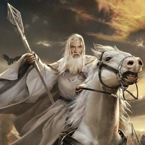 Hobbit Characters, The Hobbit Characters, Lotr Trilogy, Gandalf The White, Gandalf The Grey, Jesus Is Coming, Jrr Tolkien, Gandalf, Superhero Art