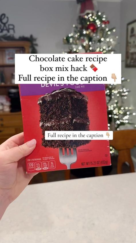 Upgrade Chocolate Box Cake, Box Chocolate Cake Hacks, Chocolate Box Cake Mix Hacks, Chocolate Box Cake Mix Recipes, Doctored Cake Mix Recipes, Chocolate Box Cake, Chocolate Cake Mix Recipes, Sour Cream Chocolate Cake, Cake Mix Doctor