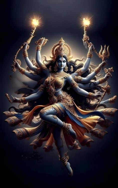 Goddess Wallpaper, Goddess Kali Images, Indian Goddess Kali, Mother Kali, Kali Mata, Aadi Shakti, Pictures Of Shiva, Happy Navratri Images, Shakti Goddess