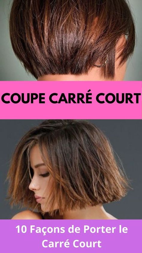 Transformez votre coiffure avec ces 10 variations du carré court. Idéal pour un style audacieux et tendance. Ombre Hair, Balayage, Porter, Hair Cuts, Hair Styles, Hair