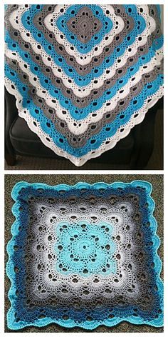 Crochet Virus Blanket Free Crochet Patterns Crochet Blanket Round, Crochet Blanket Stitch Pattern, Crocheted Afghans, Granny Blanket, Baby Afghan Crochet Patterns, Crochet Throw Pattern, Crochet Baby Blanket Free Pattern, Simply Crochet, Crochet Motif Patterns