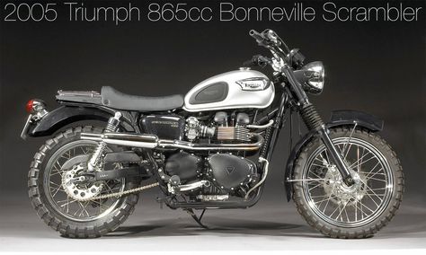 bonhams-2005-Triumph-865cc-Bonneville-Scrambler - Megadeluxe ... Bonneville Scrambler, Triumph Bonneville Scrambler, Triumph Thruxton 900, Thruxton 900, Jawa 350, Cross Bike, Hello Moto, Stylish Bike, Triumph Thruxton