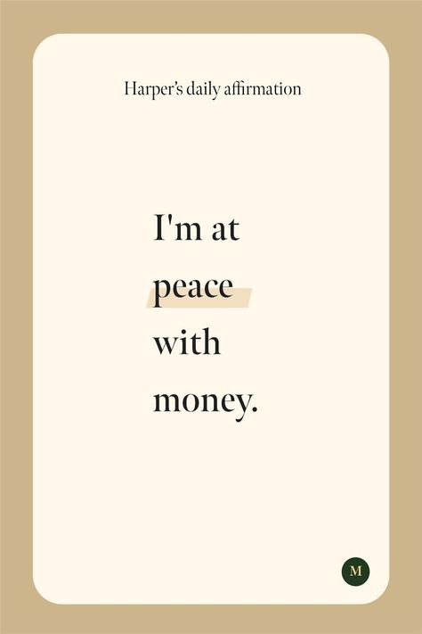 This quote says I'm at peace with money Relationship Vision Board, Grateful For Everything, Vision Board Examples, Job Quotes, Vision Board Affirmations, Vision Board Manifestation, Luck Quotes, Paid Off, Good Luck Quotes