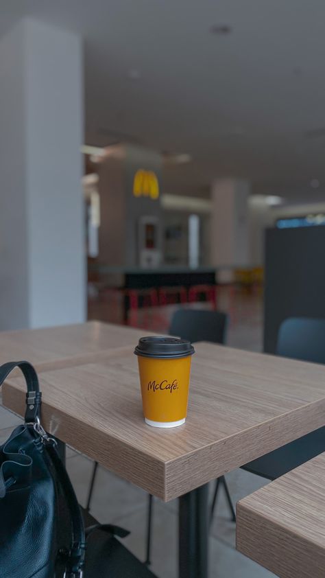 #coffee #mcdonalds #aesthetic #cafe #metime #winter #photography Coffee Mcdonalds, Mcdonalds Aesthetic, Aesthetic Cafe, Winter Photography, Me Time, Vision Board, Cafe, Coffee, Photography