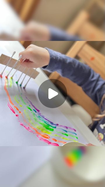 Tara Burns • The Littles Learn on Instagram: "🌈 Rainbow Q-Tip Painting 🌈
If your little one loves painting you need to give this a try! 

In addition to having a super fun time your little ones will work on their:
🙌🏼 Fine motor skills
👀 Hand eye coordination
💪🏼 Gross motor skills
🧑🏼‍🎨 Creative thinking

🌈 Follow @the.littles.learn for more fun activity ideas! 💗

#kidscraftsideas #thelittleslearn #kidactivities #kidartists #processartforkids #artforkids #kidsartideas #kidsartandcraft #kidsartsandcrafts #fiveminutecrafts #easyathomeideas #kidsactivitiesblog #kidseducationalactivities" Q Tips Crafts For Kids, Wikki Stix Ideas, Q Tips, Q Tip Painting, Hand Eye Coordination, Educational Activities For Kids, Q Tip, Gross Motor, Activity Ideas