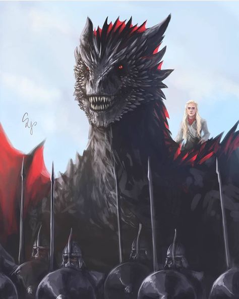 Game of Thrones Fanart on Instagram: “Artwork by @samdoesarts ° {DAENERYS TARGARYEN WEEK} "Mother of dragons, Daenerys thought. Mother of monsters. What have I unleashed upon…” Arthur Dayne, Drogon Game Of Thrones, Game Of Thrones Poster, Game Of Thrones Artwork, Game Of Throne Daenerys, Game Of Thrones Dragons, Got Game Of Thrones, Got Dragons, Targaryen Art