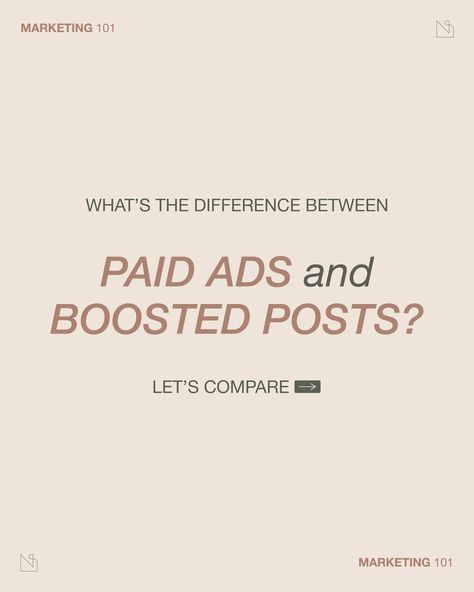 Dare we say...... this may become a series? ⁠💸📈🧐⁠ ⁠ Paid ads is a big topic in the marketing world these days as organic reach for most businesses continues to go down across all platforms.⁠ ⁠ But before we jump into how targeted ads work, or what type of content performs best in an ad format, or how to best use Ads Manager through Meta... we want to bring it back to basics.⁠ ⁠ There are two ways you can run ads on Instagram: boosted posts and paid ads created in Ads Manager.⁠ ⁠ There are pro... Best Case Scenario, Ads Manager, Instagram Management, Type Of Content, Paid Ads, Social Media Strategist, Social Media Help, Bring It Back, Social Media Marketing Agency