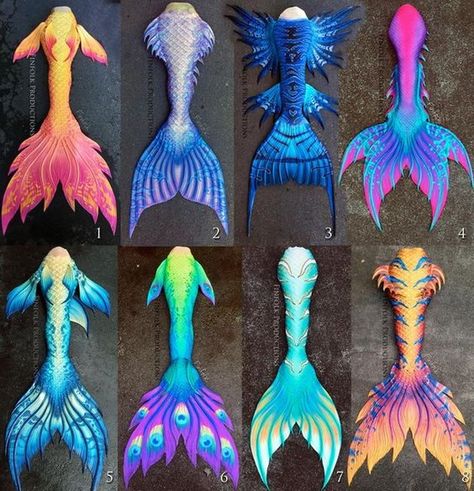 Mermaid Inspiration Shop on Instagram: “Love these all! Which mermaid tail is your favorite?! #mermaid #mermaidinspiration #mermaidtail 🧜♀” Mermaid Tail Designs, Tail Designs, Realistic Mermaid Tails, No Ordinary Girl, Realistic Mermaid, Mermaid Tails For Kids, Mermaid Fin, Silicone Mermaid Tails, Siren Mermaid