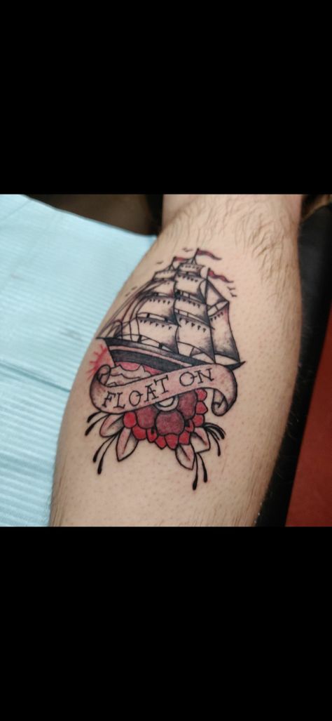 Float On Tattoo, Modest Mouse Tattoo, Old School Sleeve, Mouse Tattoo, Sleeve Tattoo Ideas, On Tattoo, Mouse Tattoos, Modest Mouse, Ink Ideas